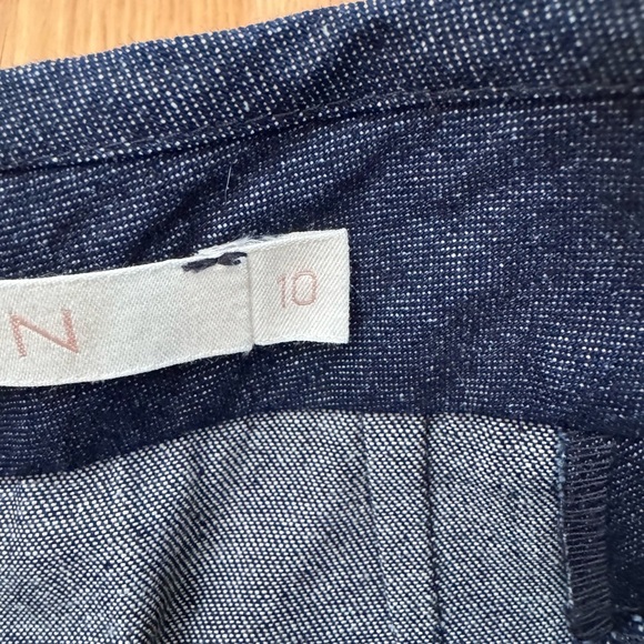 Anna Mason London Denim Flare pants, culotte style size 10, like new - Picture 5 of 9